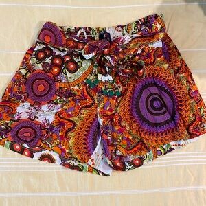 Boho Shorts with Tassels and Elastic Back